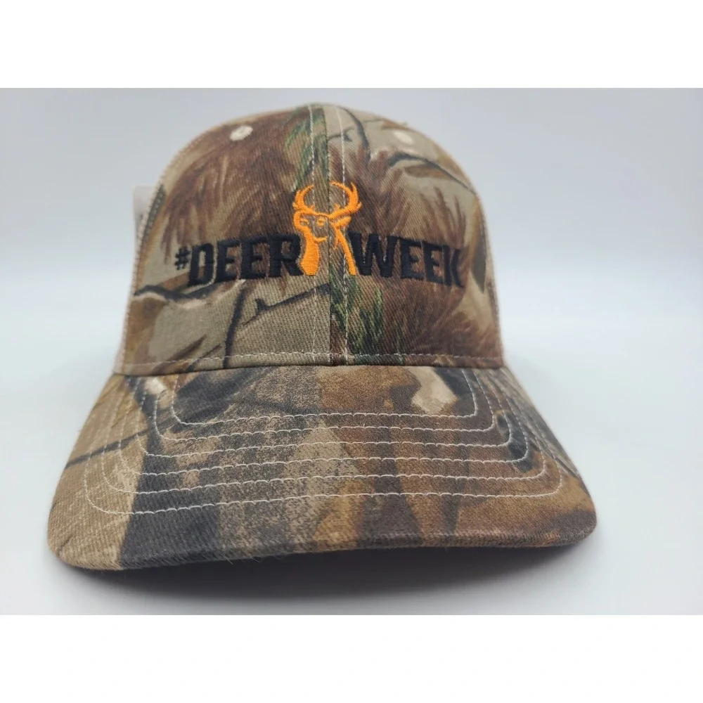 Deer Week Camo‎ Mesh Trucker Adjustable Hat Cap Hunt Fish Men Women Brown Beige